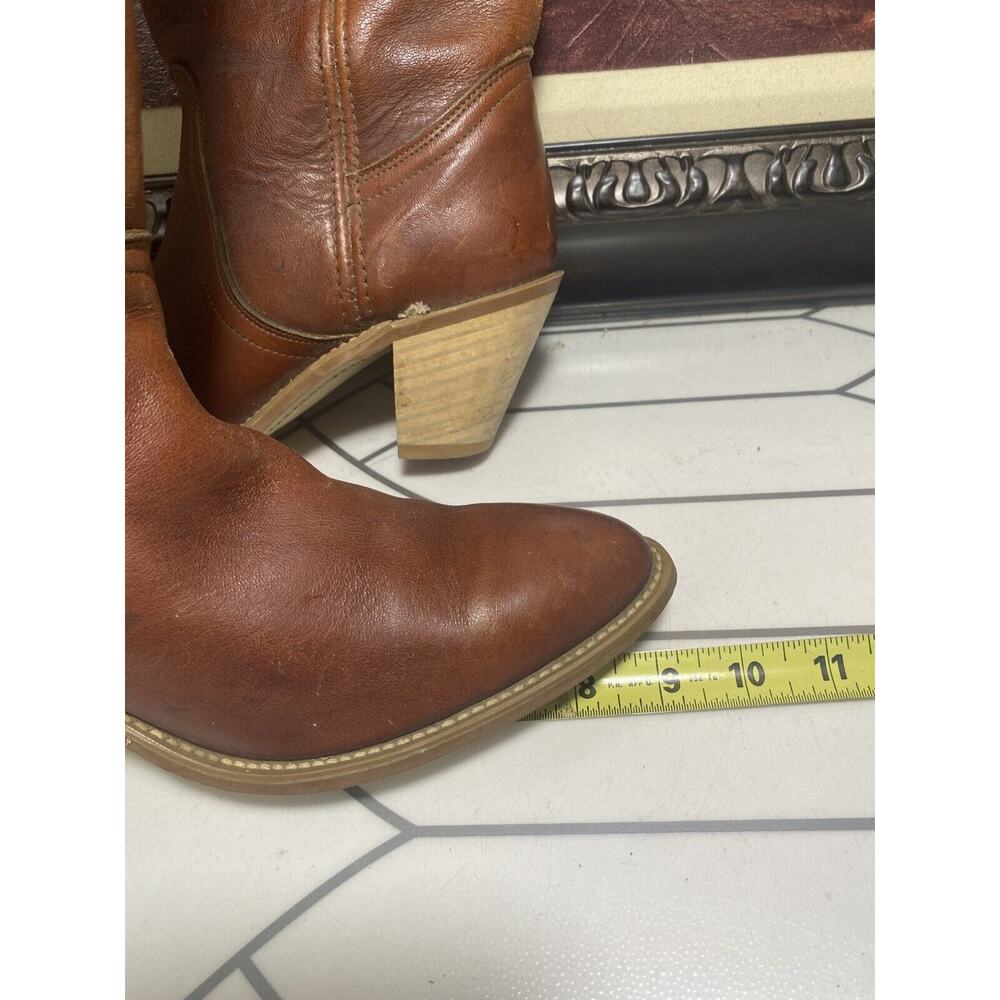 Frye American Classics Marron Leather Western Cowboy Boots Mens Size 8.5 B - Picture 11 of 14